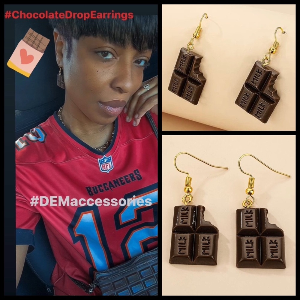 #DEMaccessories #ChocolateDropEarrings 🍫🍫❤️❤️